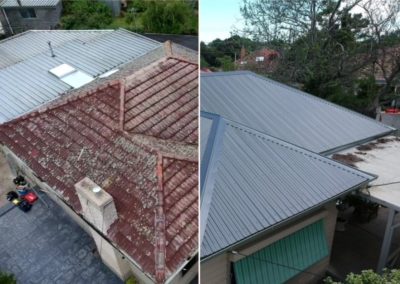 roof replacement Before and After1