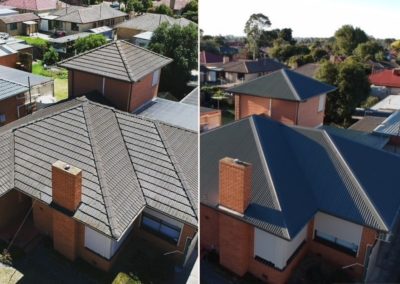 Roof replacement Before and After3
